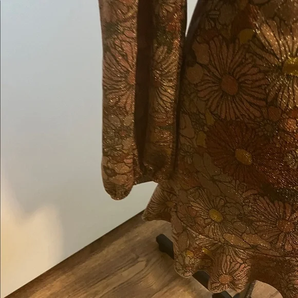 Beach Riot Floral Long Sleeve Dress - orange and Brown - Picture 7 of 10